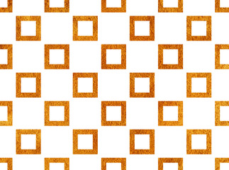 Golden painted square pattern.