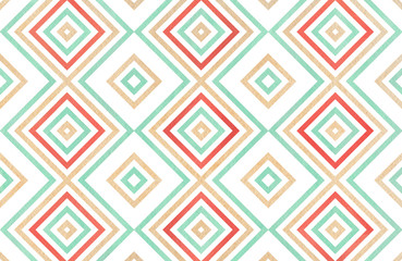 Watercolor geometrical pattern.