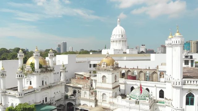 Top view of Colombo city in Sri Lanka