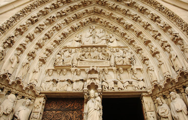 Famous Paris church Notre-Dame - 270053106