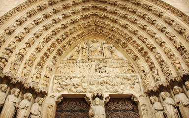 Famous Paris church Notre-Dame - 270053116