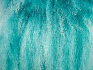 Close-up of blue artificial fibers
