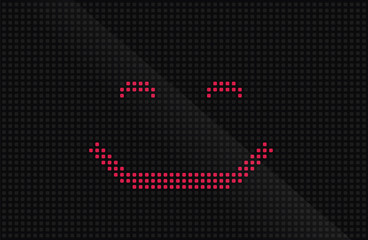 Creative vector illustration of led screen macro texture isolated on black background. Art design rgb diode seamless pattern. Abstract concept graphic television projection display element.