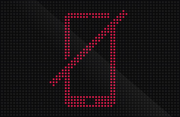 Creative vector illustration of led screen macro texture isolated on black background. Art design rgb diode seamless pattern. Abstract concept graphic television projection display element.