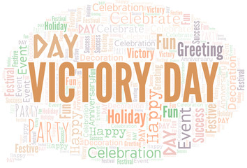 Victory Day Word Cloud. Wordcloud Made With Text.