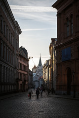 Streets of the beautiful city of Riga