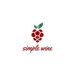Wine logo design template. Vector illustration of icon