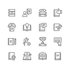 Vector illustration of education icons set