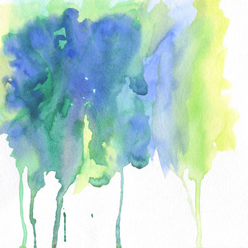Watercolor Sea Drips Background