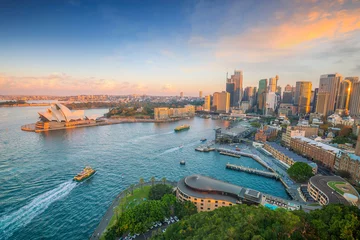 Poster Skyline van de binnenstad van Sydney in Australië © f11photo