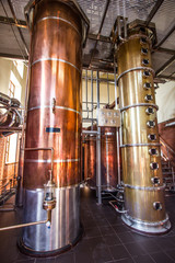 Copper brewing equipmentat factory