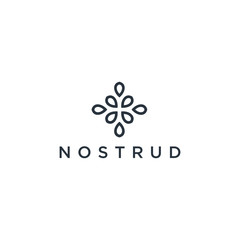 Abstract elegant tree leaf flower logo icon vector design. Universal creative premium symbol. Graceful jewel boutique vector sign.