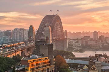 Poster Downtown Sydney skyline in Australia © f11photo