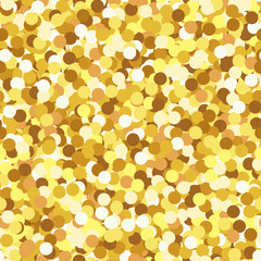 Shining gold glitter texture vector seamless pattern. Sparkle glitter seamless background.
