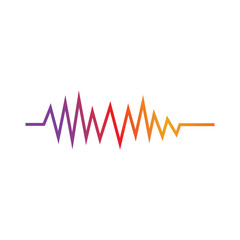 Sound waves vector illustration