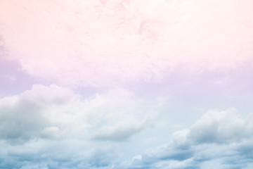 Sun and clouds background with colorful cloudy sunny sky