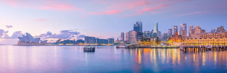 Foto op Canvas Skyline van de binnenstad van Sydney in Australië © f11photo