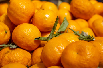 Several units of mandarins