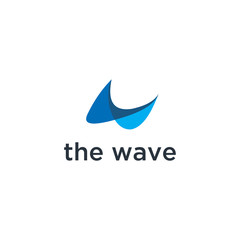 Water Wave symbol and icon Logo Template vector 