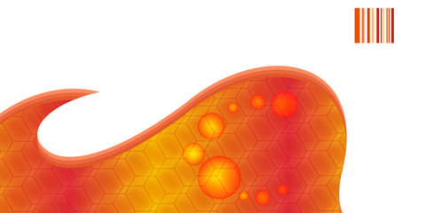 Abstract background created by image of fire element