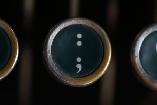Vintage Colon and Semicolon 