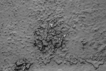gray texture peeling paint. abstract grunge background.