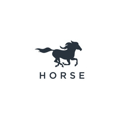 Vector unicorn or horse logo template