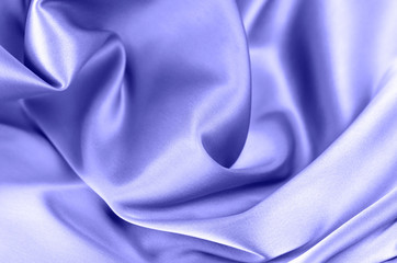 Background from satin fabric of blue color.