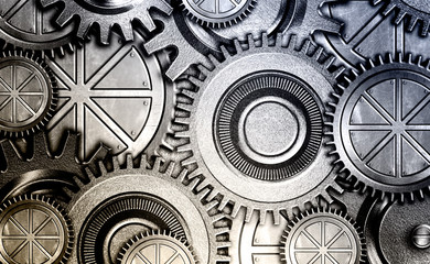 metallic gears background