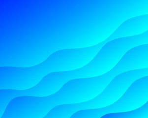 bright blue background with smooth waves