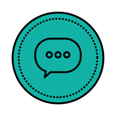 speech bubble message icon vector illustration