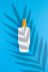Sunscreen blank bottle mockup