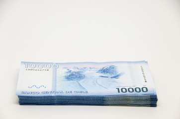Chilean peso bills - background