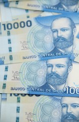 Chilean peso bills - background