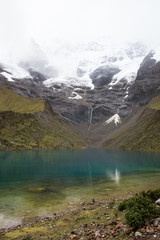 Humantay Lake on the Salkantay Trail, the trek to Machu Picchu, Peru