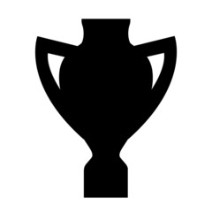 Trophy cup icon. Cup award or prize for champion or winner. Vector Illustration