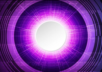 UltraViolet Hi-tech Eye Technology Background,Camera Security and Robot Concept design free space for text in put.