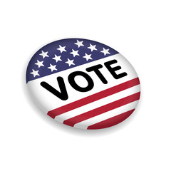 vote on american flag button
