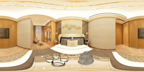 360 degrees hotel bedroom