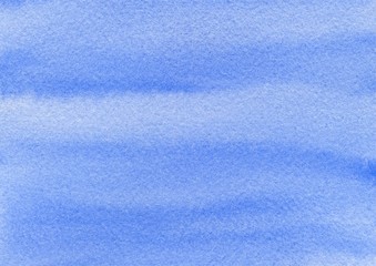Naklejka premium deep blue sky with clouds hand drawn watercolor abstract background on textured paper