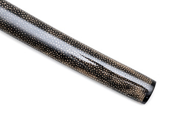 Saya : Scabbard of Japanese sword  on with ray skin wrapped white background.