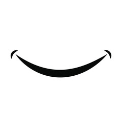 Smile icon vector graphic design symbol or logo.