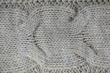 A mixture of hand-knitted materials on the spokes, various patterns and decorations.