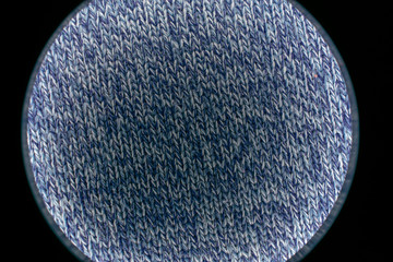 A mixture of machine-knit materials, various patterns and decorations.