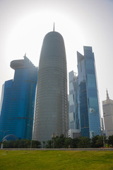 A view of Doha city in Qatar.