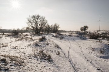 road in winter