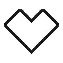 heart or love - minimal line web icon. simple vector illustration. concept for infographic, website or app.
