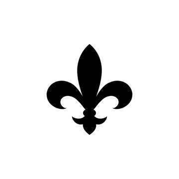 Fleur De Lis Heraldic Icon.  Vector