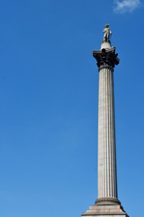 The statue of Admiral Nelson that sits ontop of Nelson's Column in London