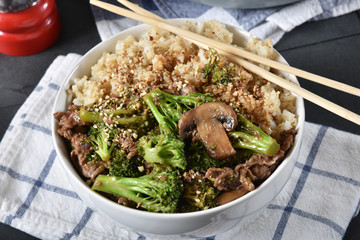 Healthy beef and broccoli dish